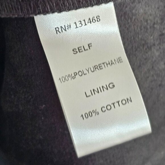 Fate Pleather Puff Sleeve Button Down Dress Sz M - Picture 11 of 12